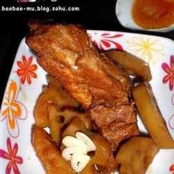 莲藕土豆炖猪脊骨的做法[图]