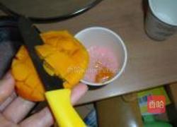 蜜桃芒果布丁的做法图解4