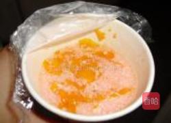 蜜桃芒果布丁的做法图解5