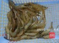 韭菜炒鲜虾的做法图解1