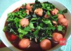 苋菜虾丸汤的做法图解12