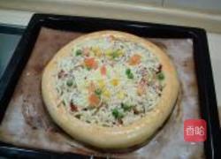 菠萝烤鸭厚匹萨的做法图解22