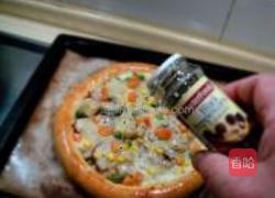 菠萝烤鸭厚匹萨的做法图解24