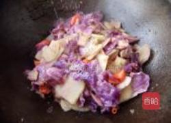 紫甘蓝炒土豆片的做法图解10