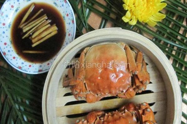 清蒸大闸蟹