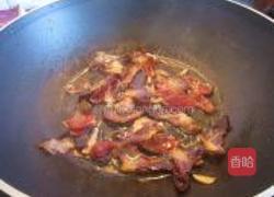 腊味炒荷豆的做法图解4