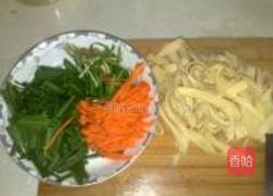 干豆腐炒韭菜的做法图解2