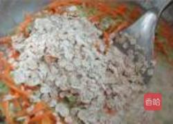 苦瓜红萝卜烙的做法图解3