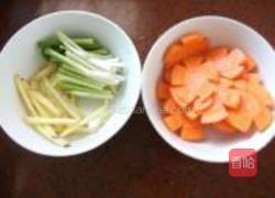 姜葱爆花蛤的做法图解2