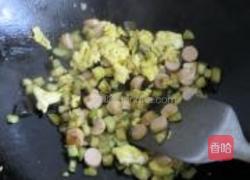 茄子鸡蛋火腿面的做法图解6