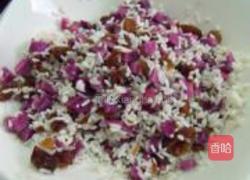 紫薯提子粽的做法图解4