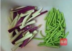 长豆角烧茄子的做法图解2