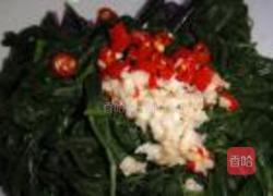 拌蒜泥空心菜叶的做法图解4