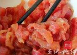 空心菜梗炒肉丝的做法图解1