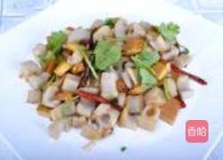 辣椒香干藕丁的做法图解5