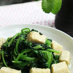 菠菜炖冻豆腐的做法[图]