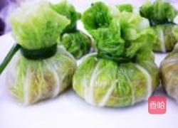 虾肉白菜包的做法图解6