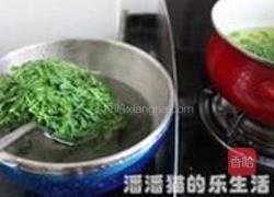 核桃仁拌豆尖的做法图解4