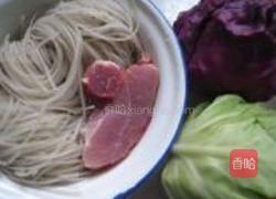 家常炒粉丝的做法图解1