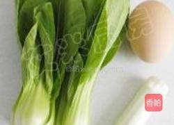 青菜蛋炒饭的做法图解2