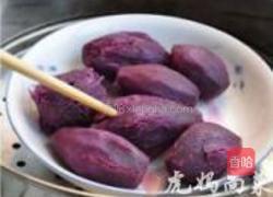 黑豆紫薯糕的做法图解1