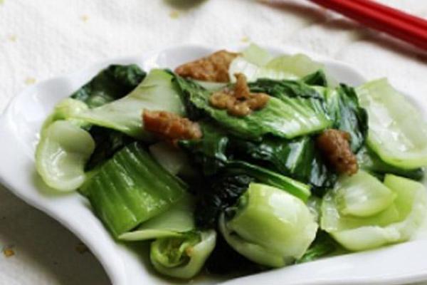 猪油渣炒青菜