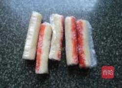 蟹肉小卷寿司的做法图解1