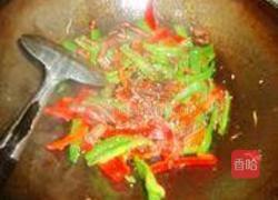 青红椒爆鸭肠的做法图解6
