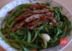 豆豉鲮鱼油麦菜的做法图解7