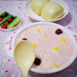 豆沙牛奶粥的做法[图]