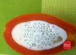 木瓜牛奶西米露的做法图解6