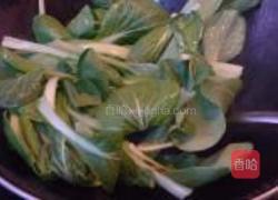 青菜炒蘑菇的做法图解4