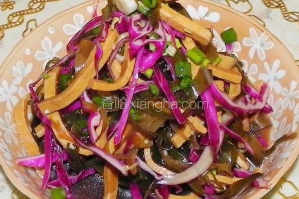 凉拌海带豆干