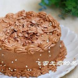 巧克力裱花蛋糕的做法[图]