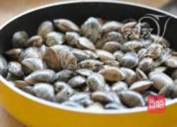 葱香花蛤的做法图解4