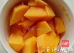 木瓜莲藕栗子甜汤的做法图解3