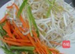 青椒绿豆芽的做法图解4