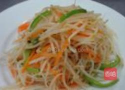 青椒绿豆芽的做法图解7