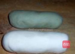 抹茶双色奶香馒头的做法图解6