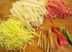 鲜笋炒豆腐干的做法图解2