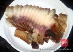 白菜豆干炒腊肉的做法图解3