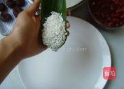 豆沙枣粽子的做法图解4