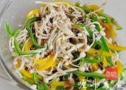 石香菜拌金针菇的做法图解6