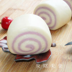 双色紫薯馒头卷的做法[图]