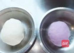 双色紫薯馒头卷的做法图解2
