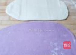 双色紫薯馒头卷的做法图解4