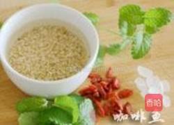 薄荷糙米粥的做法图解1