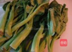 芥蓝花虾球的做法图解1