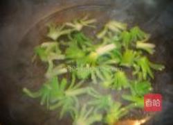 芥蓝花虾球的做法图解6