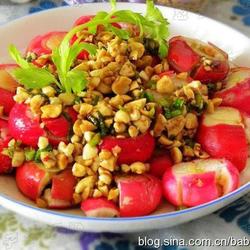 花生碎糖醋樱桃小萝卜的做法[图]
